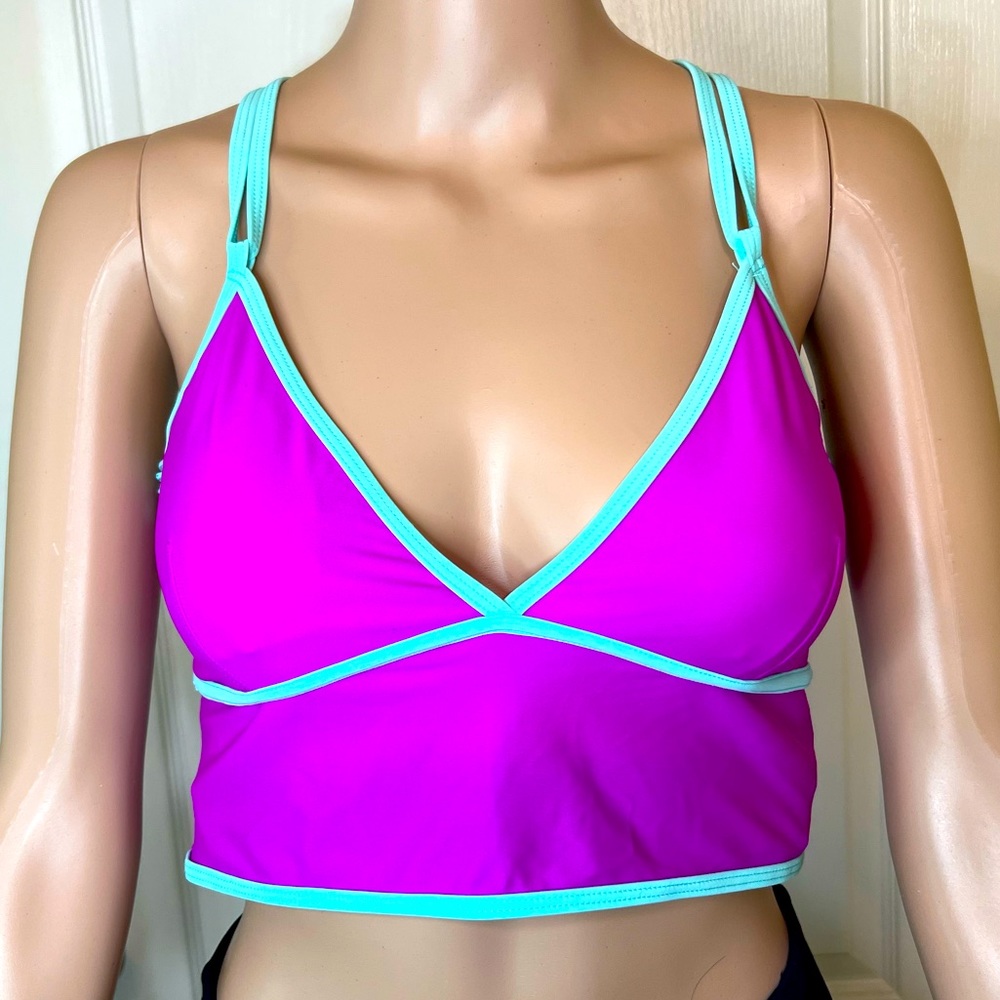 Discontinued! Boobypack Fuchsia Sports Bra with Hidden Waterproof pockets size M